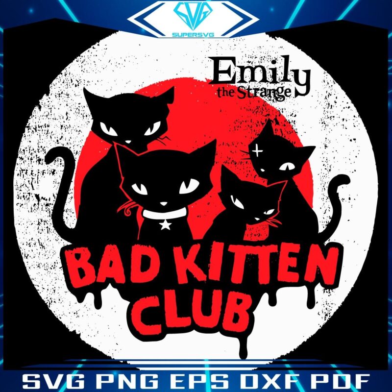 Emily The Strange SVG Join the Bad Kitten Club