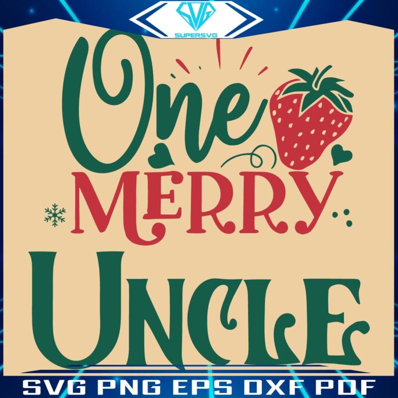 Festive Uncle Christmas SVG Design