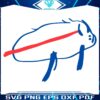 Funny Buffalo Bills Logo Mascot Drawing SVG
