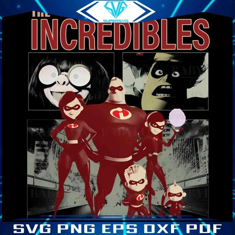 Incredibles PNG Parr Family Edna Mode and Syndrome Spotlight