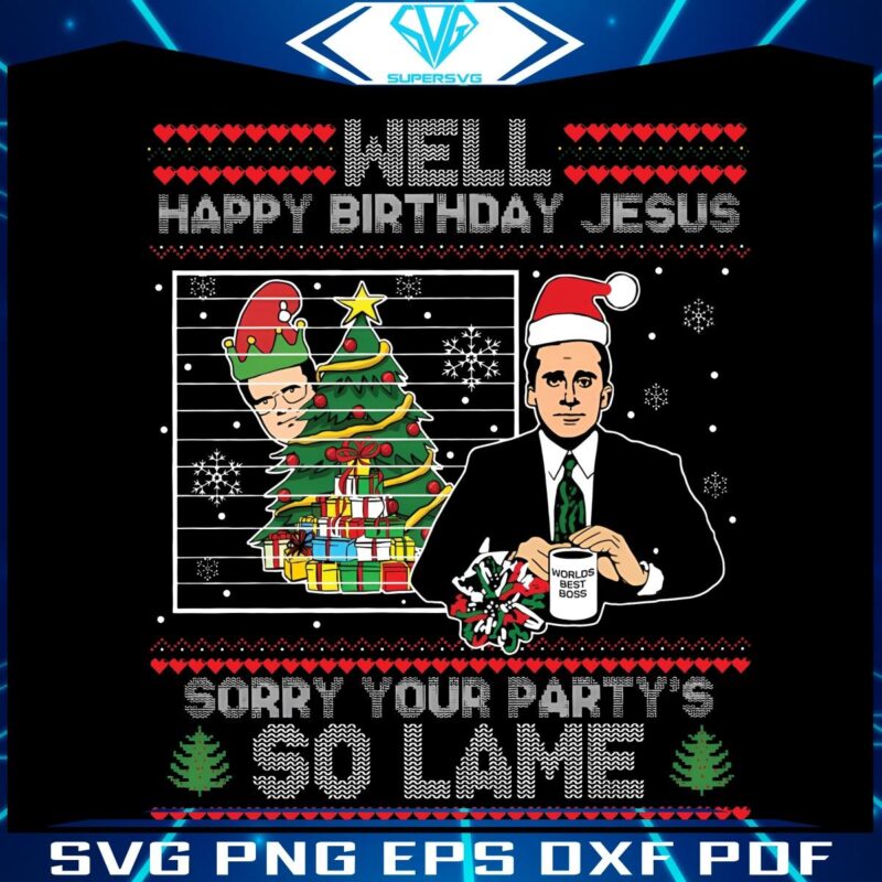 Jesus Birthday Blues Sorry Your Partys a Dud PNG