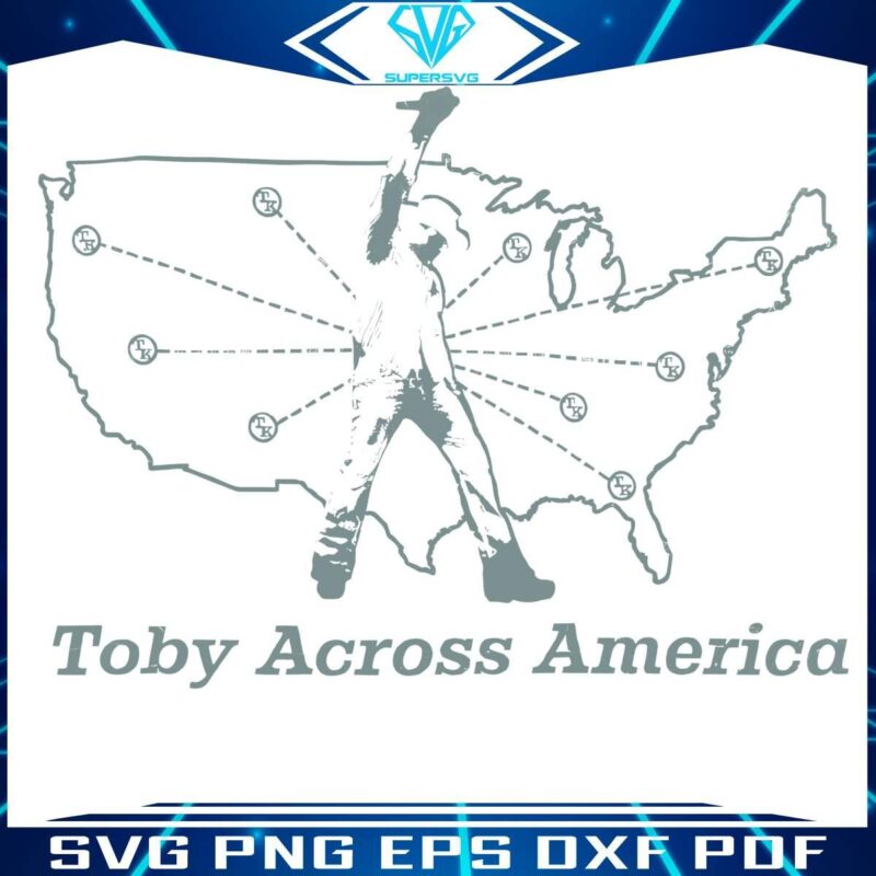 Journey with Toby Keith Country Music Tour SVG Across America