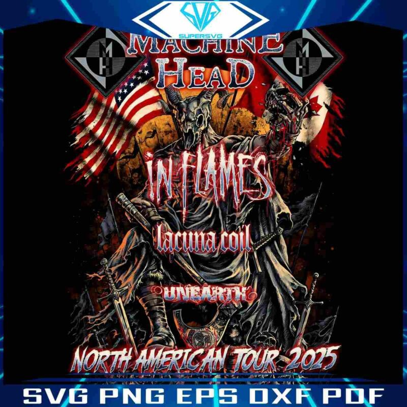 Machine Head In Flames North American Tour 2025 PNG