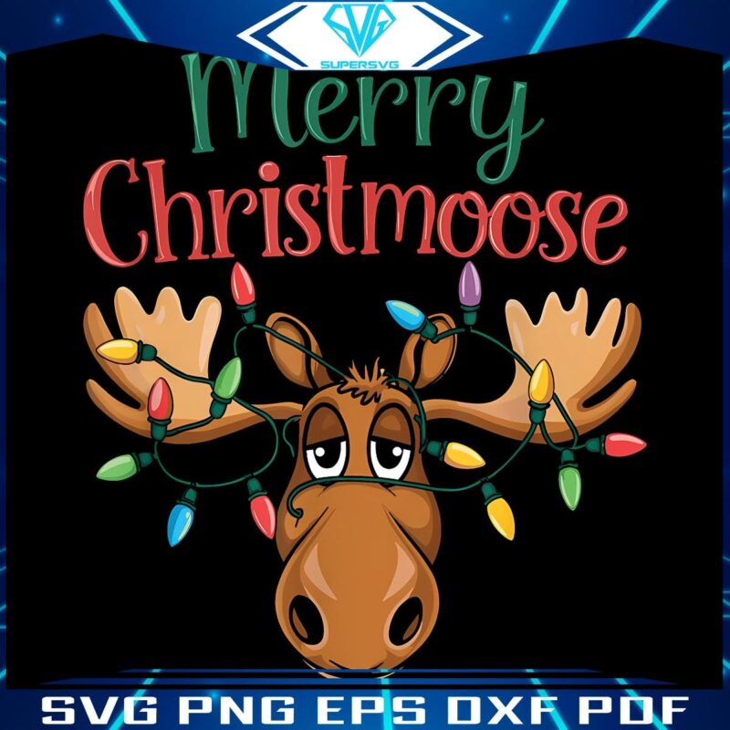 Merry Christmoose Funny Christmas Moose PNG