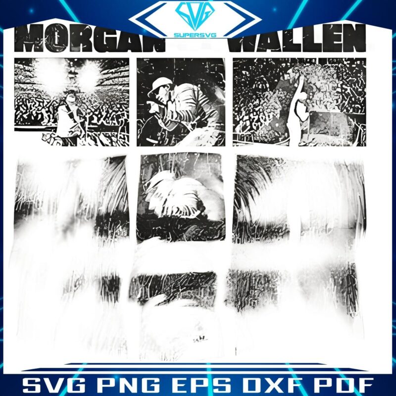 Morgan Wallen Live SVG Creamy Vintage Blurry Photo Style