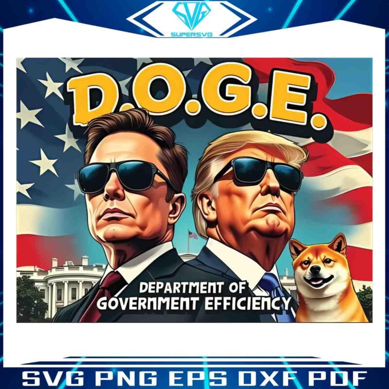 Musk And Trump Doge Department Of Government Efficiency PNG