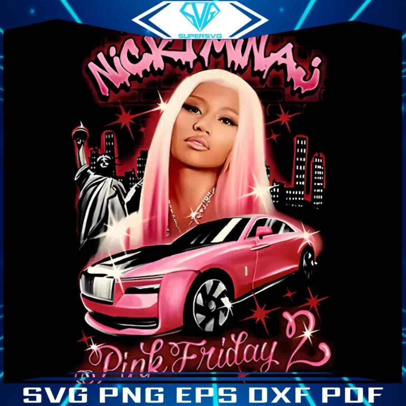 Nicki Minaj Pink Friday 2 World Tour Airbrush PNG