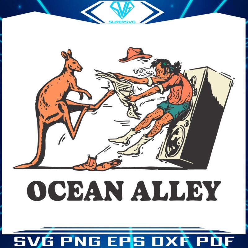 Ocean Alley Australia Tour Kanga Kick SVG