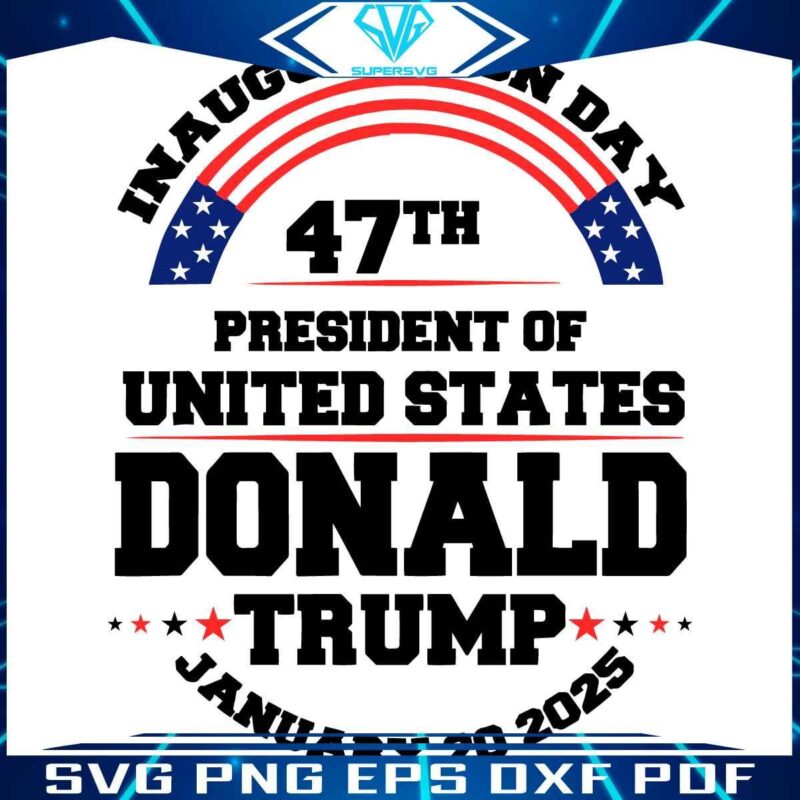 President Trumps 2025 Inauguration Day SVG