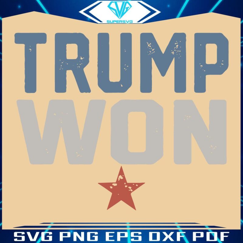 Retro Trump Elected 47th US President SVG