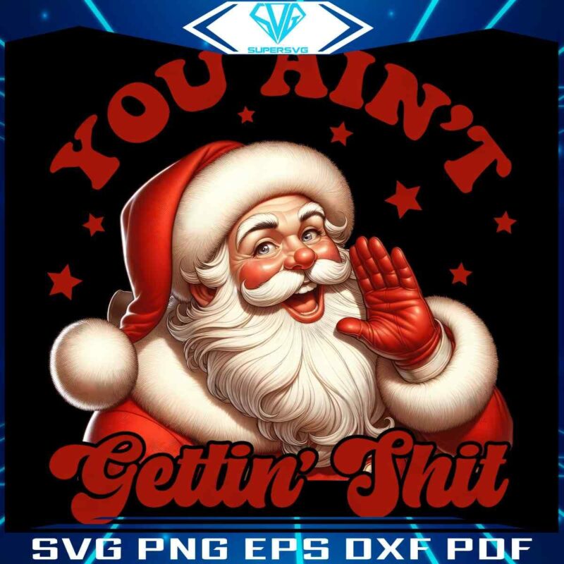 Santa Christmas PNG Get Your Gifts Here