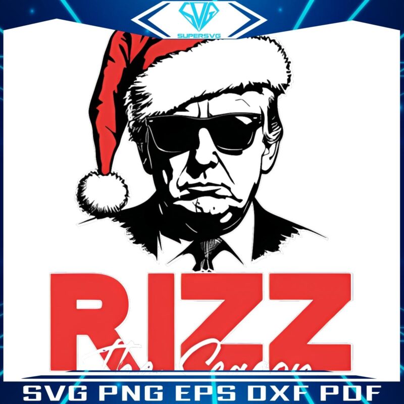 Santa Hat PNG Trump Rizz The Season