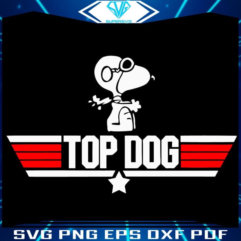 Snoopy Meets Top Gun Hilarious SVG Parody