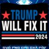 Support Trump 2024 Vote SVG for President