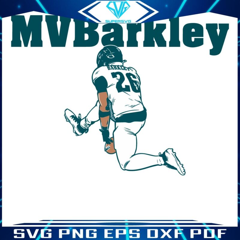 SVG of Saquon Barkley vs Philadelphia Eagles Mvbarkley Edition