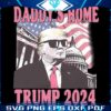 Trump 2024 American Flag Vintage Home SVG