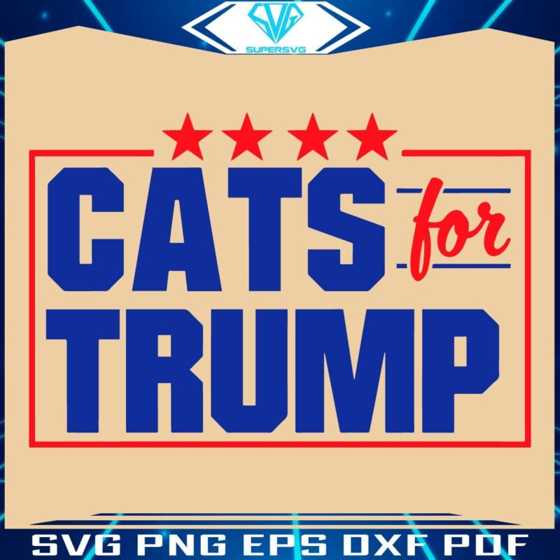 Trump 2024 Election Cats SVG