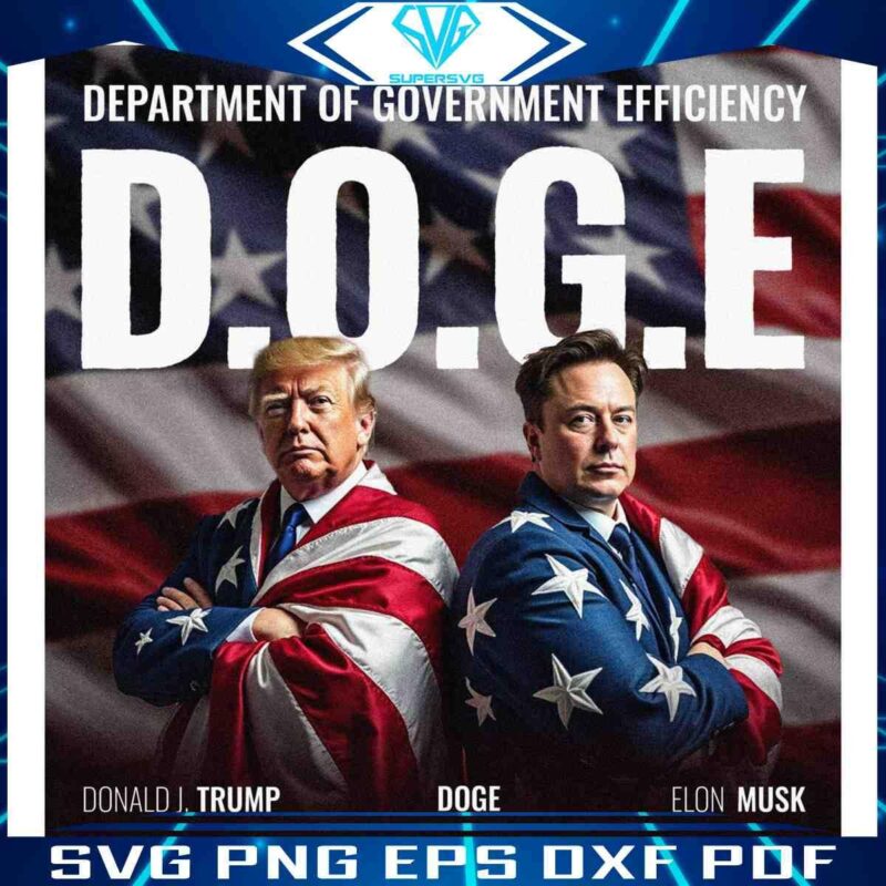 Trump And Musk Doge Make American Great Again PNG