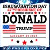 Trump SVG 47th President Inauguration Day