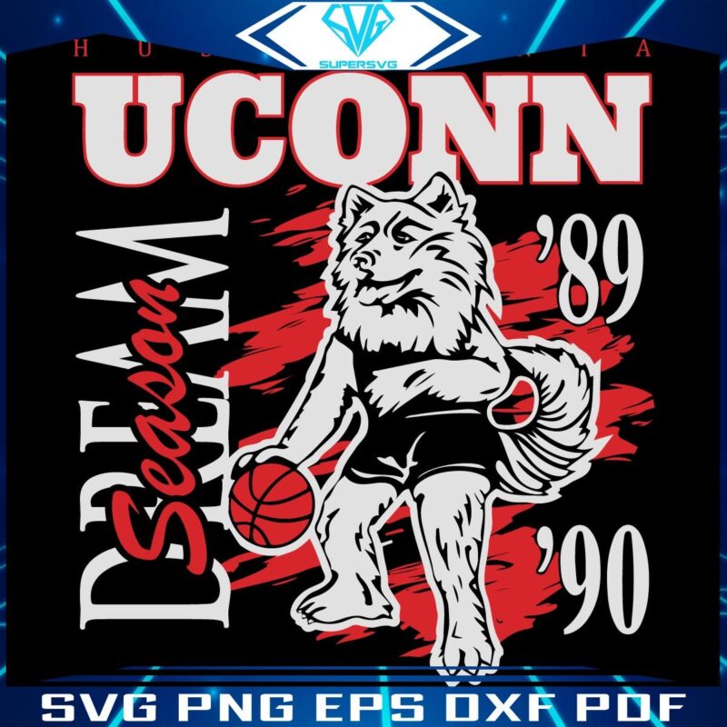 Uconn Huskies 8990 Iconic Basketball Season SVG