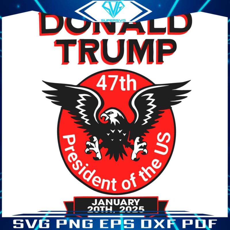 US Eagle SVG Trump as 47th President