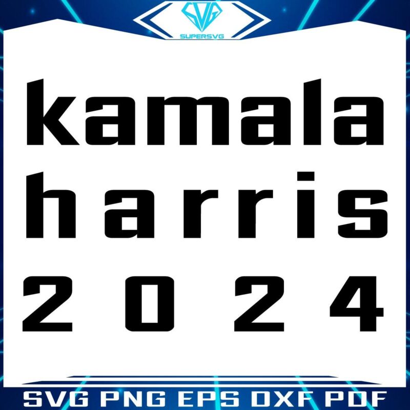 Vote Harris Walz 2024 Kamala Harris SVG