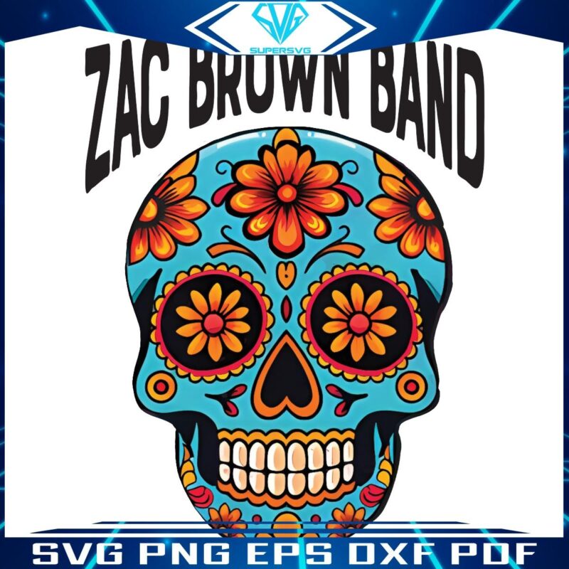 Zac Brown Band Sugar Skull Art PNG