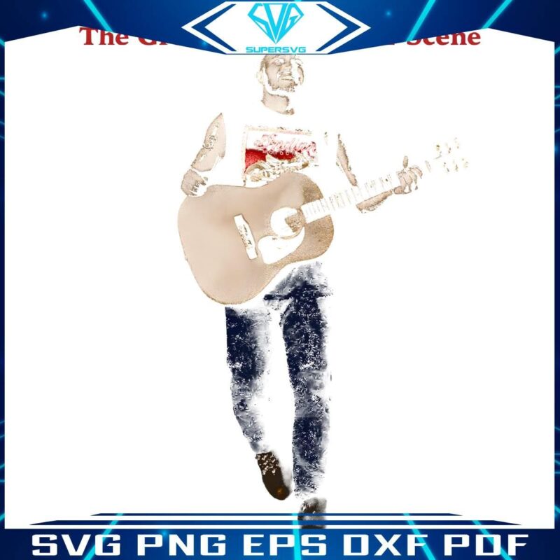 Zach Bryan Guitar The Great American Bar Scene Album PNG