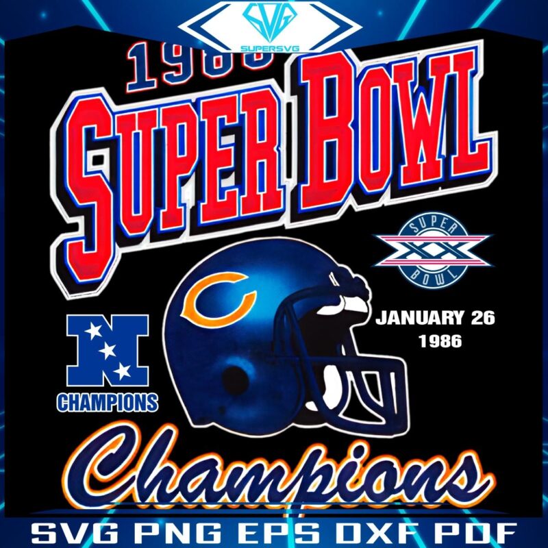 1985 Super Bowl Magic Vintage PNG Art