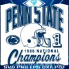 1986 Penn State Champs Retro Glory in SVG Format