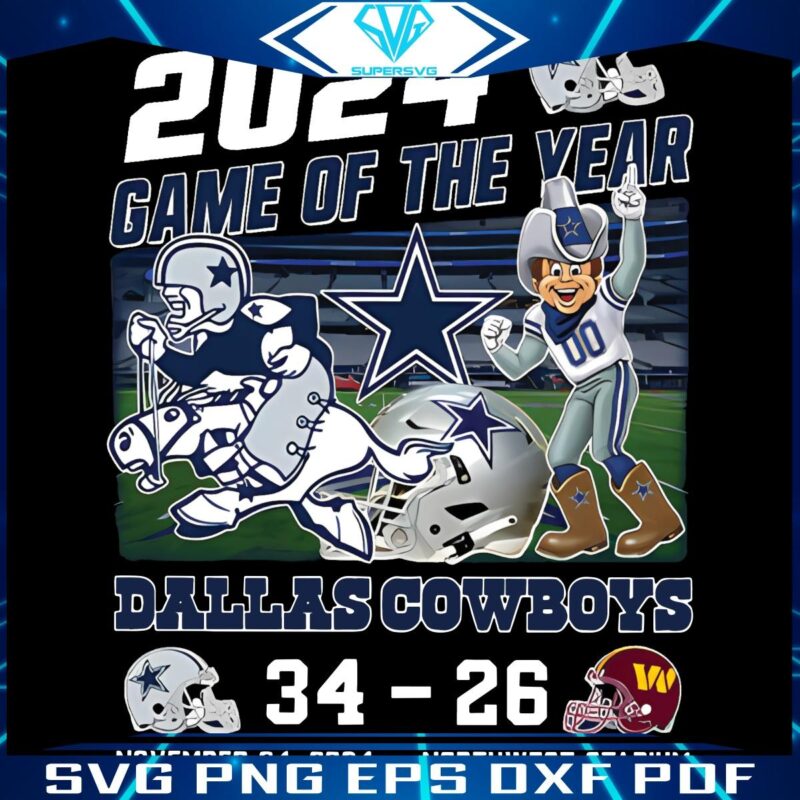 2024 Game Of The Year Cowboys 34 26 Commanders PNG