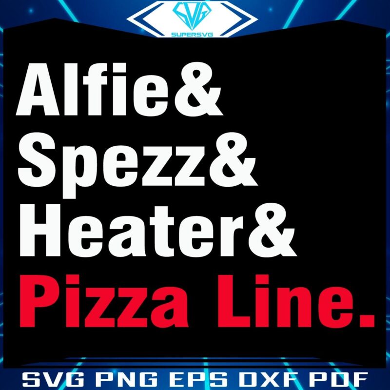 Alfies Pizza Line Heater SVG Design