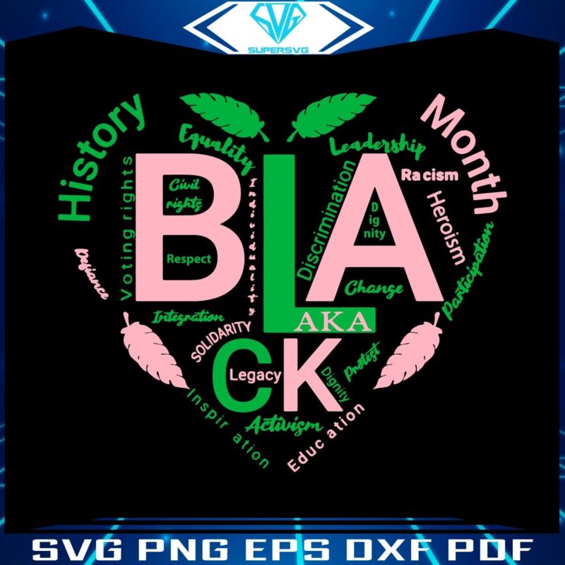 Alpha Kappa Alpha SVG Celebrate Black History Month