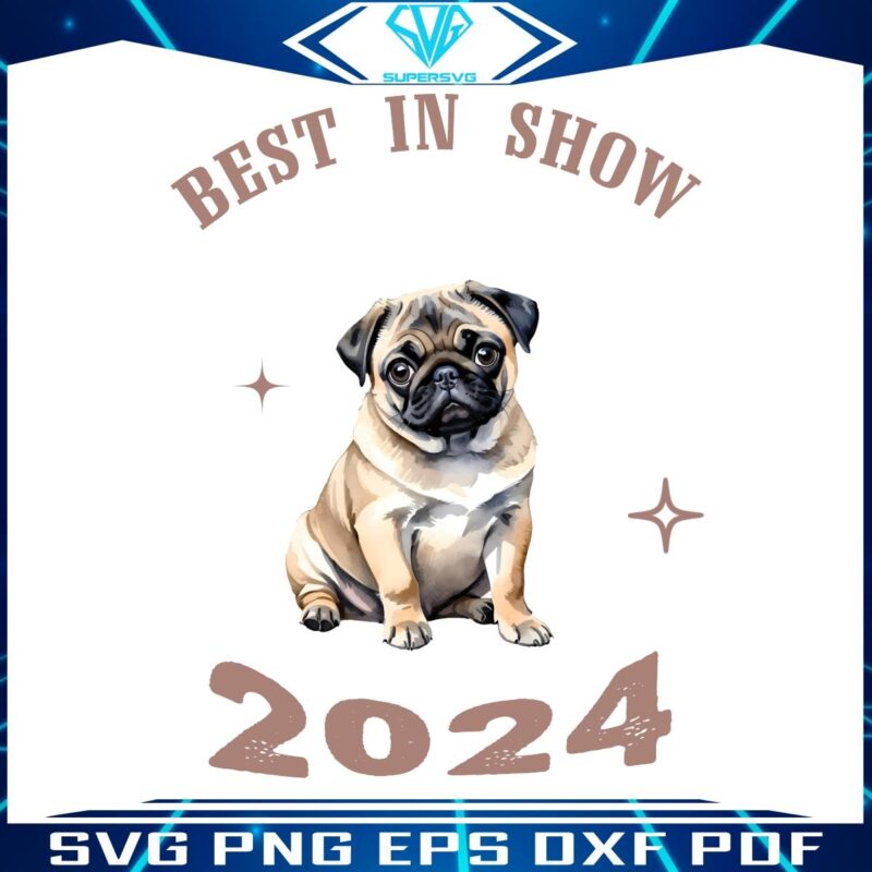 Best In Show 2024 Vito The Pug PNG