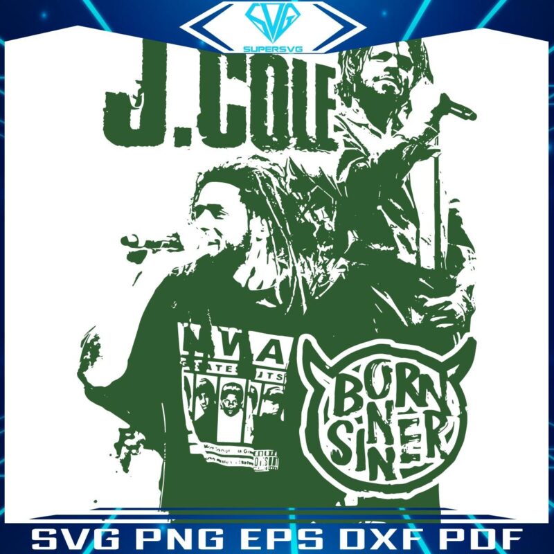 Born Sinner Vintage J Cole Rapper SVG Delight