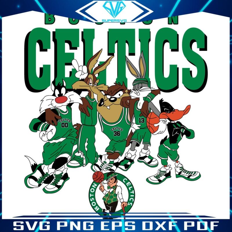 Boston Celtics x Looney Tunes NBA Basketball SVG Art