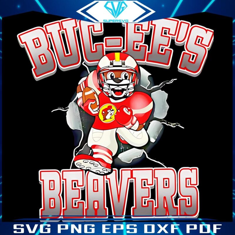 Buc Ees Beavers Football Logo Mascot PNG