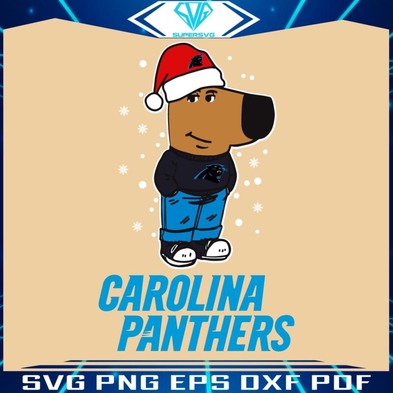 Carolina Panthers Festive Football Fan SVG for Chill Guys