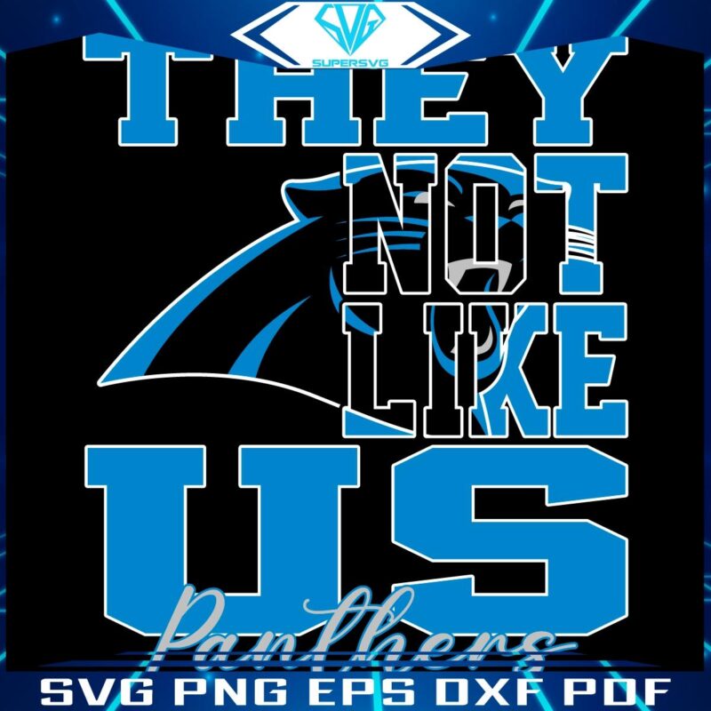 Carolina Panthers NFL SVG They Not Like Us Design