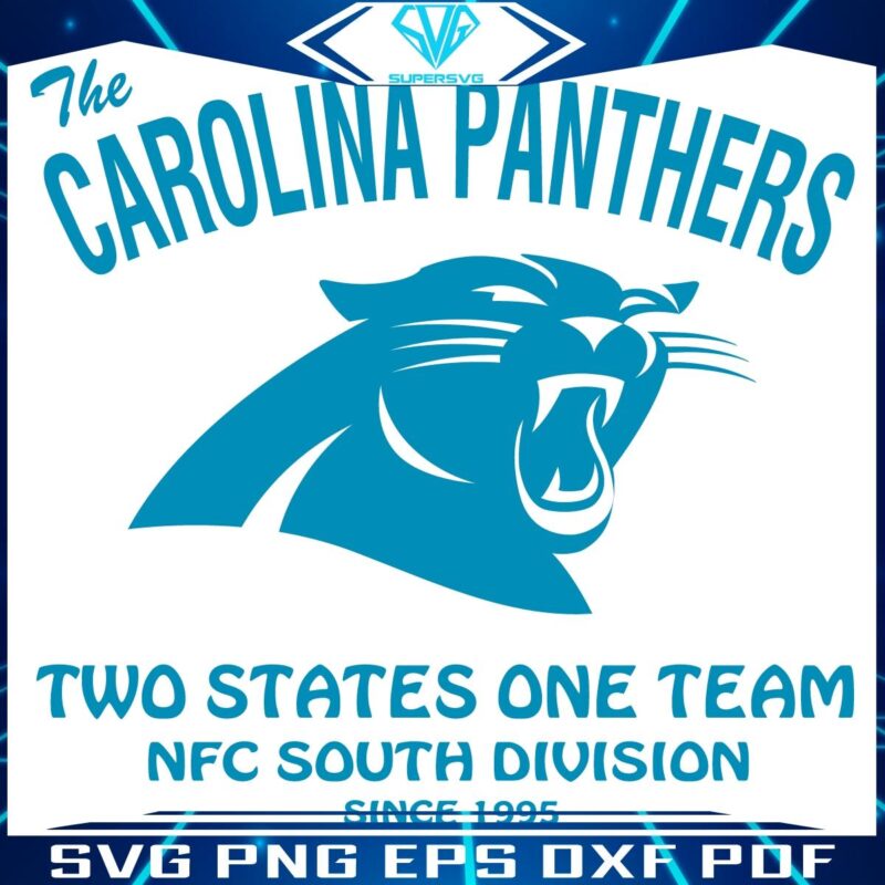 Carolina Panthers Two States One Team SVG Magic