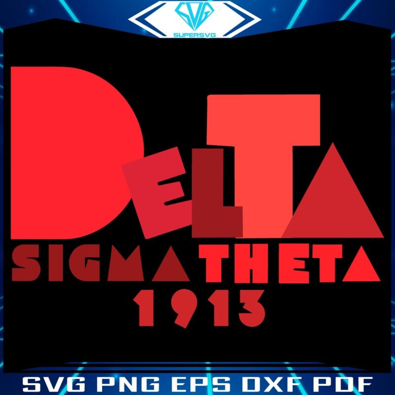 Cartoon Delta Sigma Theta 1913 SVG