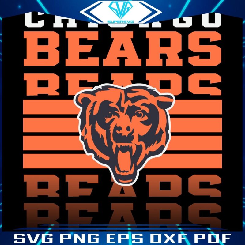 Chicago Bears BacktoBack Logo SVG Extravaganza