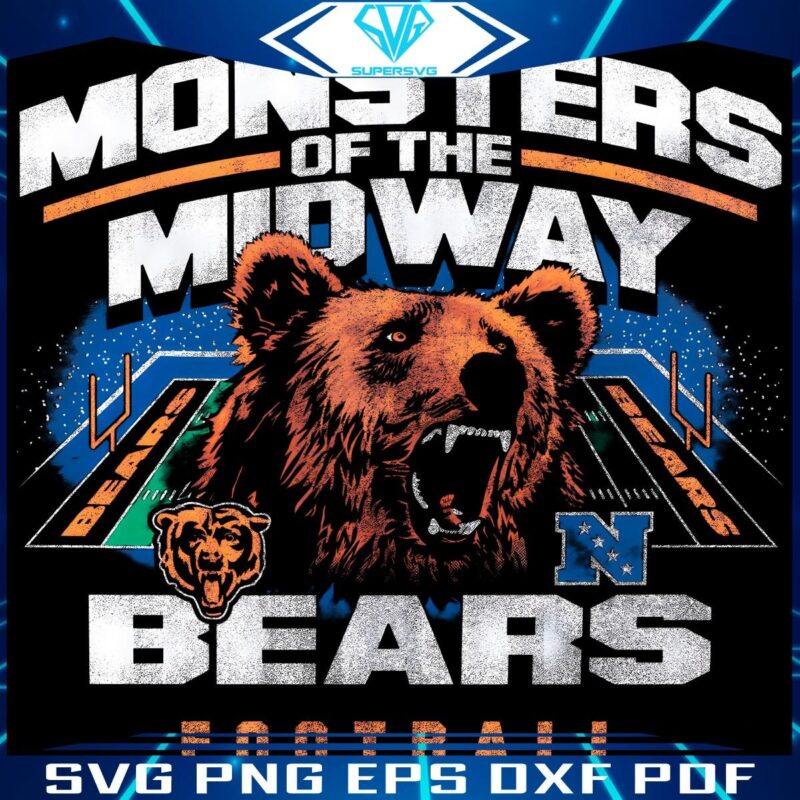 Chicago Bears Monsters of the Midway Football PNG