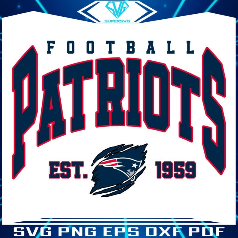 Classic 1959 New England Patriots NFL SVG Design