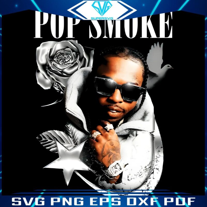 Classic Pop Smoke SVG Retro Rapper Imagery