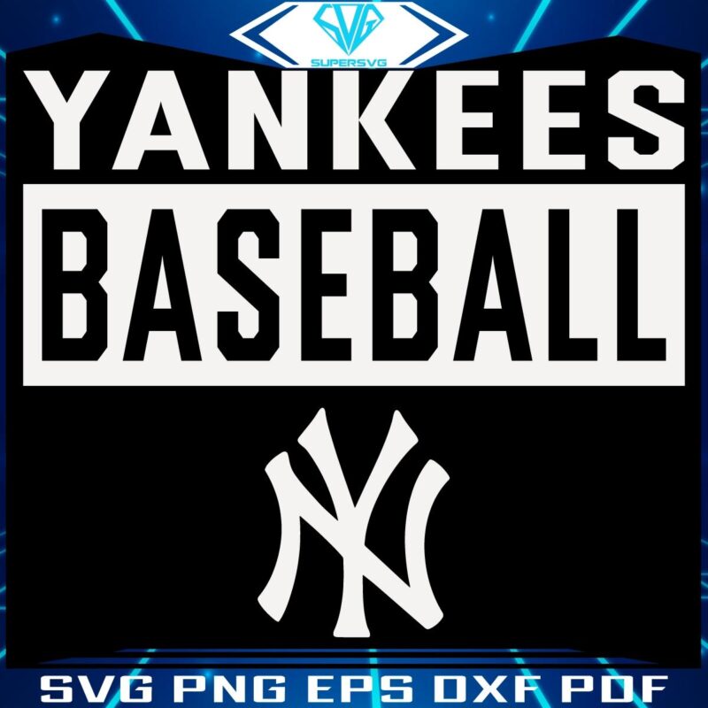 Classic Yankees Baseball Logo SVG Vintage Charm