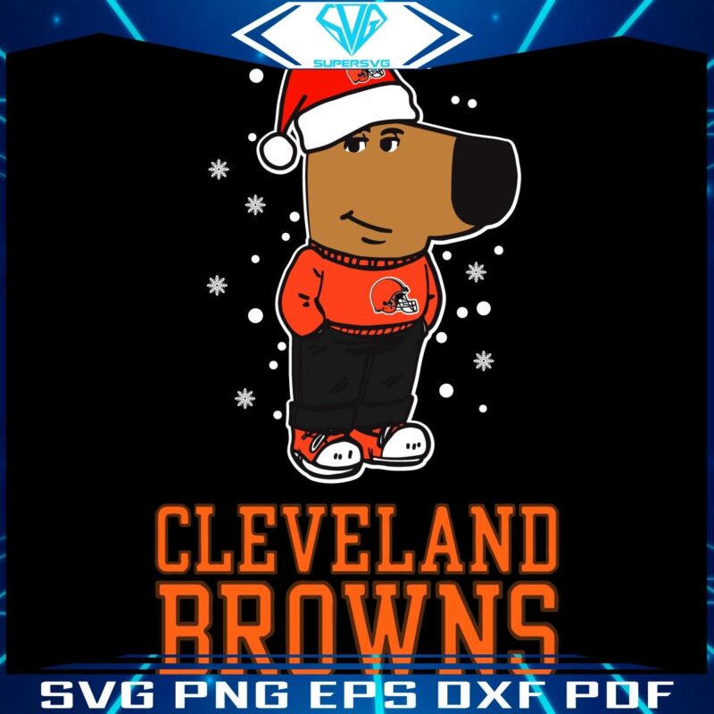 Cool Cleveland Browns Christmas Football SVG for the Relaxed Fan