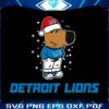 Cool Detroit Lions Football Fans Christmas SVG Design
