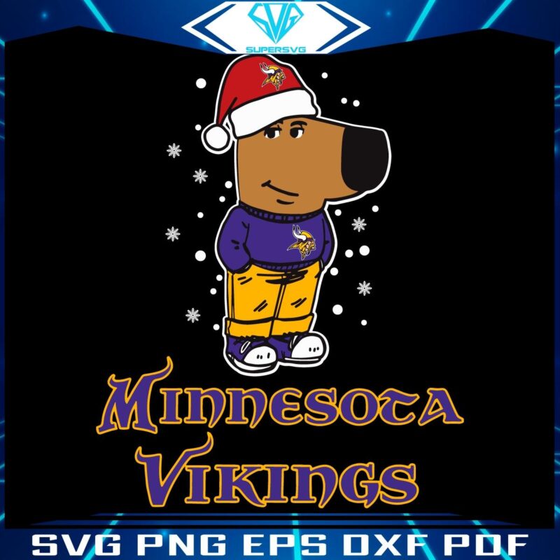 Cool Minnesota Vikings SVG for a Relaxed Football Christmas