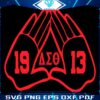 Delta Pyramid Hands Est 1913 Delta Sigma Theta Sorority SVG